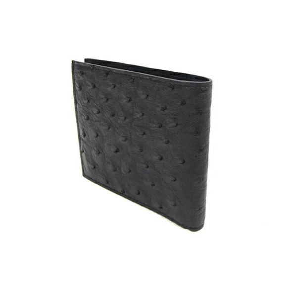 Prada Leather Black Ostrich Wallet Exotic - Picture 1 of 7